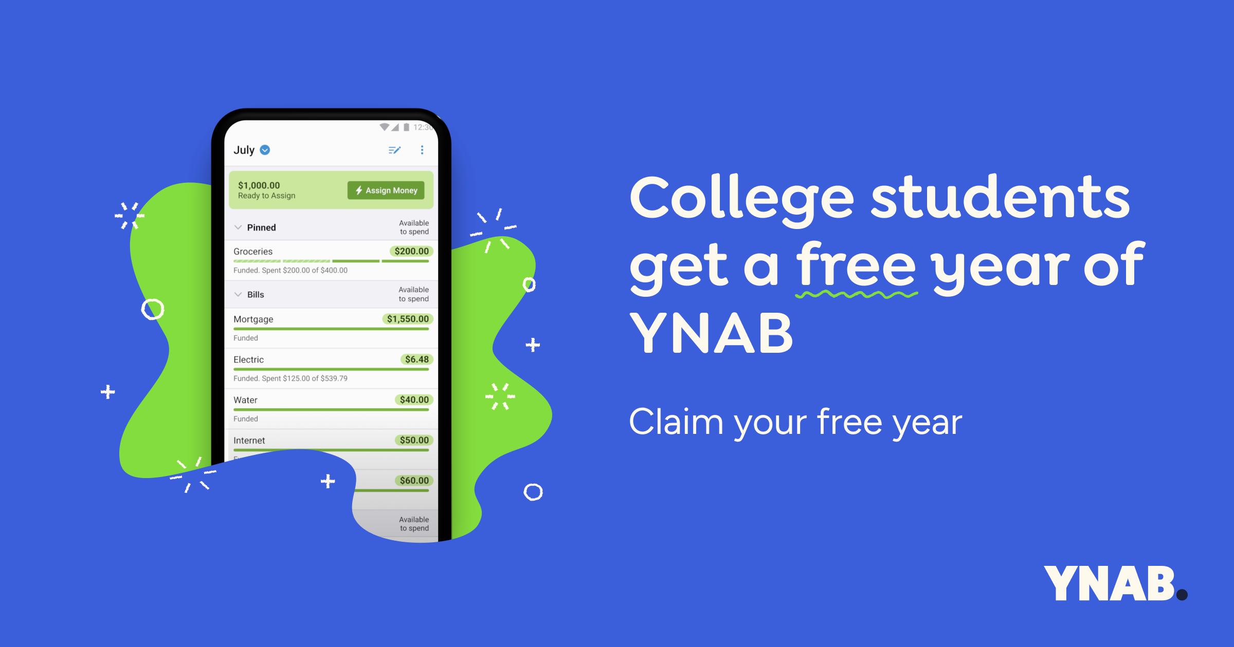 Claim Your Free Year of YNAB YNAB